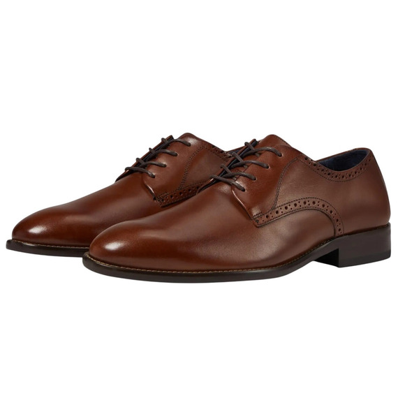 Johnston & Murphy Men Stockton Plain Toe Shoe US 13 M EU 47 Brown Leather NWOB main image 5